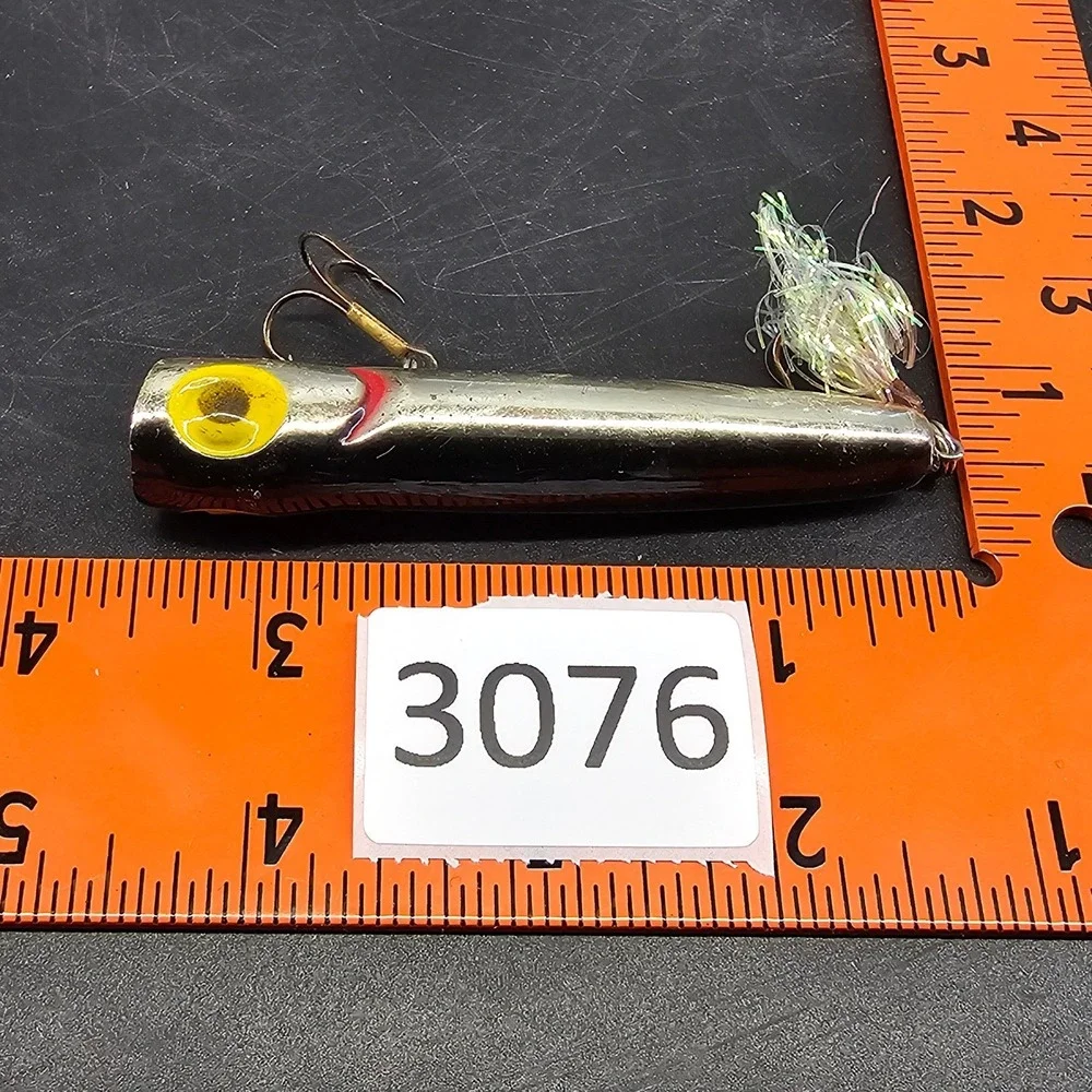 Vintage Storm Rattlin Chug Bug Chrome Orange Topwater Popper Fishing Lure